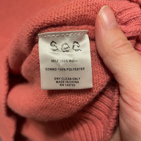 Sea New York pink wool sweater w/ ruffle sleeves Size M Very good condition - Picture 5 of 5